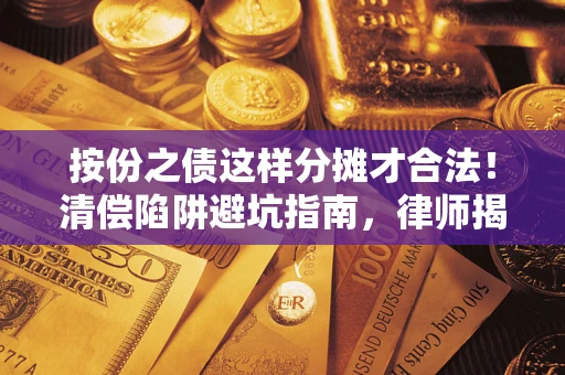 北京按份之债这样分摊才合法！清偿陷阱避坑指南，律师揭秘关键条款