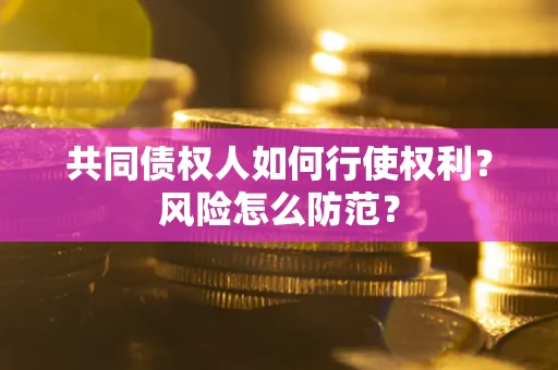 北京共同债权人如何行使权利？风险怎么防范？