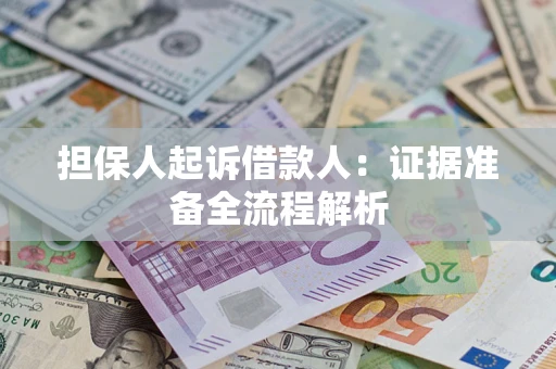北京担保人起诉借款人：证据准备全流程解析