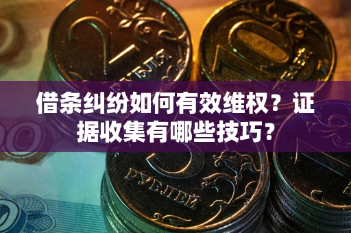 北京借条纠纷如何有效维权？证据收集有哪些技巧？
