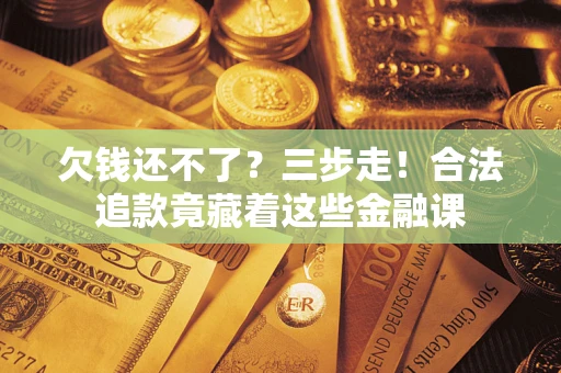 北京欠钱还不了？三步走！合法追款竟藏着这些金融课