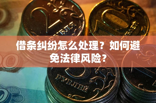 北京借条纠纷怎么处理？如何避免法律风险？